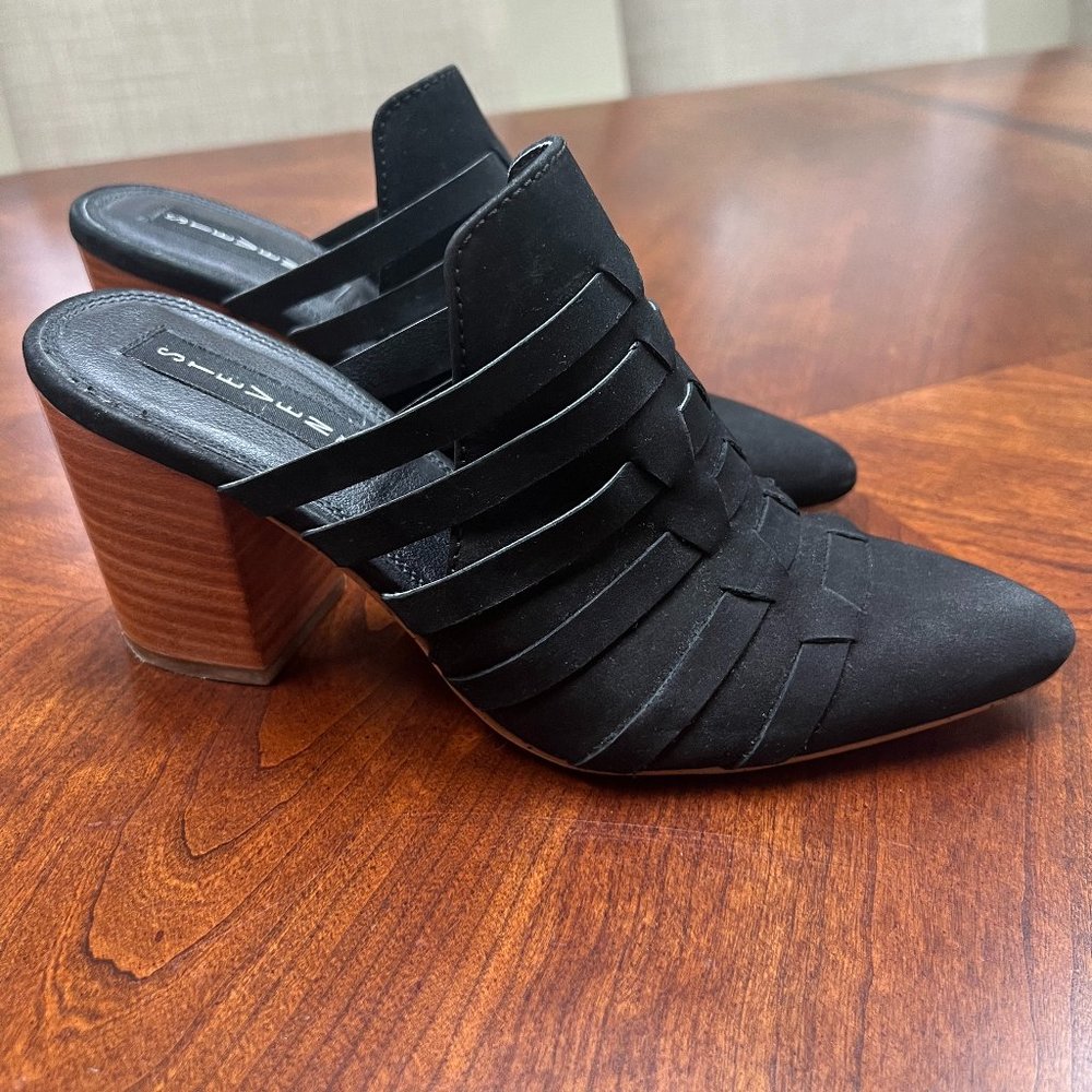 Steven By Steve Madden Suede Pointed Toe Mules (S… - image 1